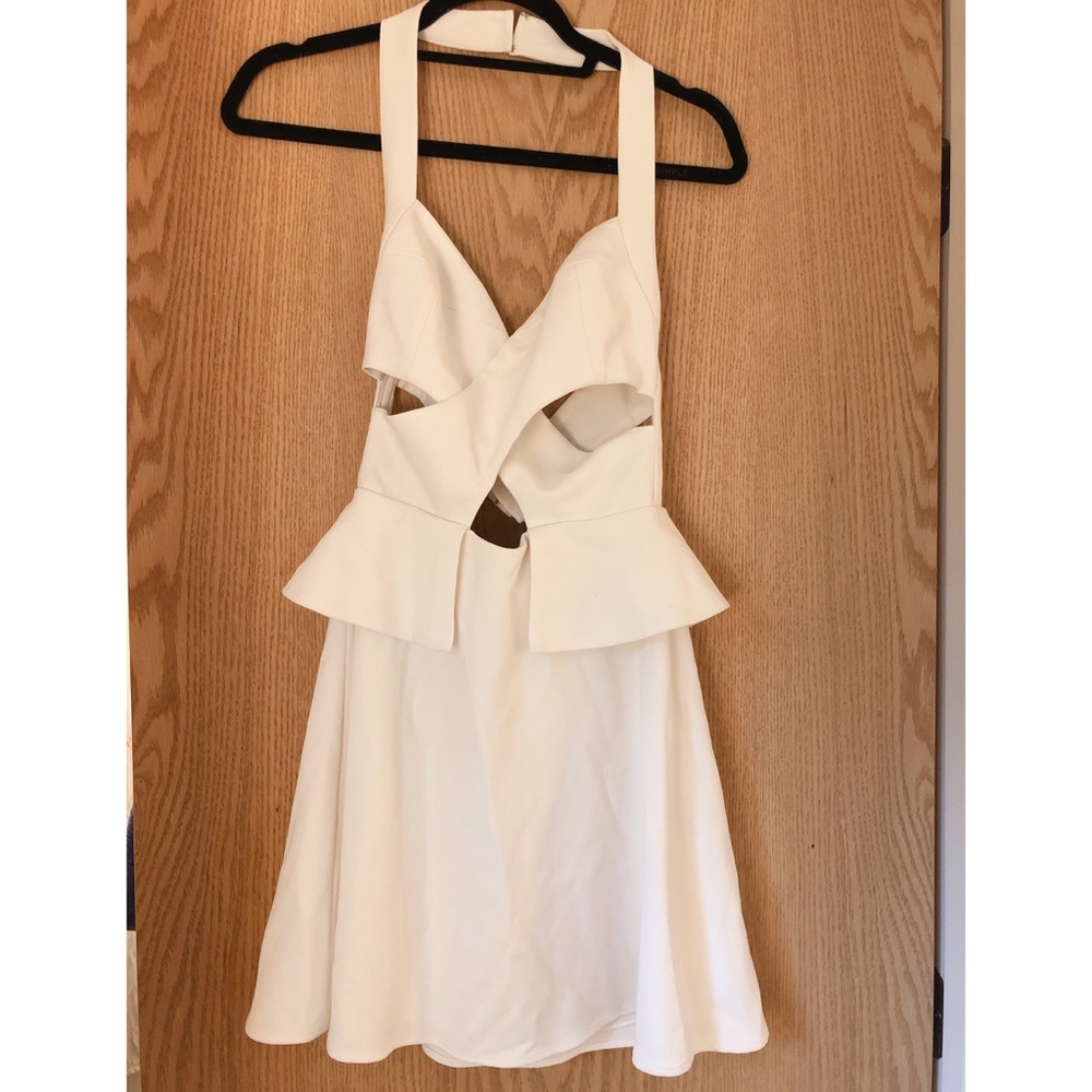BCBG Denise Cutout Halter Dress